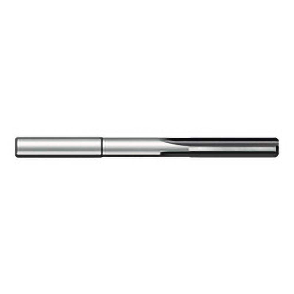 Chucking Reamer: 0.143″ Dia, 2-1/2″ OAL, 3/4″ Flute Length, Straight Shank, Solid Carbide 4 Flute