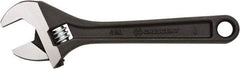 Crescent - 1/2" Jaw Capacity, 4" Standard Adjustable Wrench - Steel, Black Finish, 4" OAL - Strong Tooling