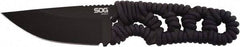 SOG Specialty Knives - 3-11/16" Long Blade, 9Cr18MoV Stainless Steel, Fine Edge, Fixed Blade Knife - 8-1/2" OAL, Paracord Handle, Includes Hard Molded Nylon Sheath - Strong Tooling