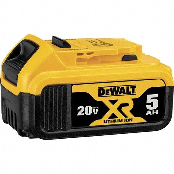 DeWALT - 20 Volt Lithium-Ion Power Tool Battery - 5 Ahr Capacity, 1-1/2 hr Charge Time, Series MAX - Strong Tooling