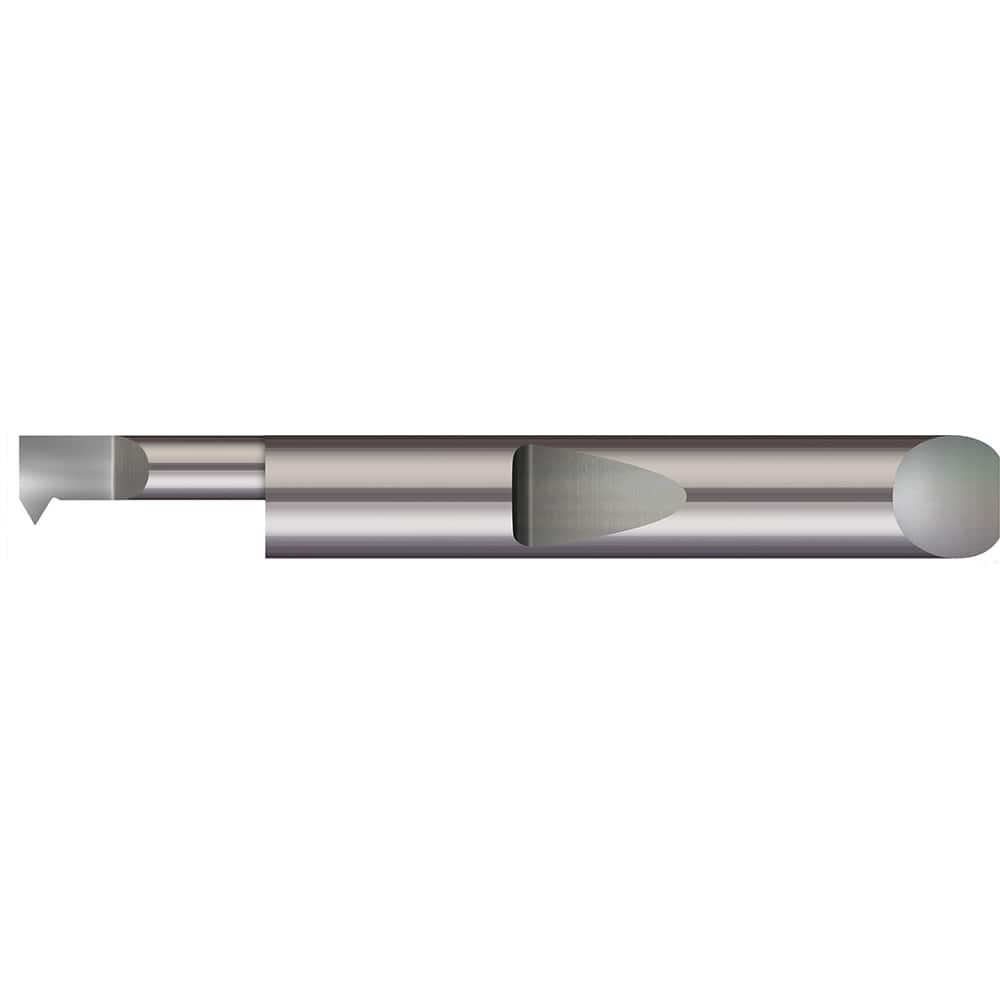 Micro 100 - Single Point Threading Tools; Thread Type: Internal ; Material: Solid Carbide ; Profile Angle: 60 ; Threading Diameter (Decimal Inch): 0.0800 ; Cutting Depth (Decimal Inch): 0.3500 ; Maximum Threads Per Inch: 56 - Exact Industrial Supply