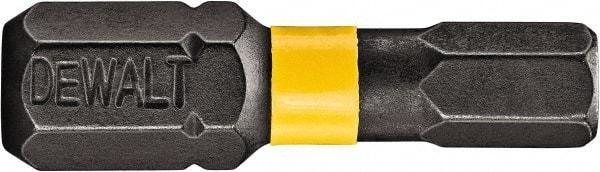 DeWALT - 1/8" Hex Bit - 1/4" Hex Drive, 1" OAL - Strong Tooling