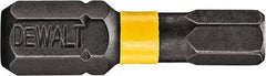 DeWALT - 1/8" Hex Bit - 1/4" Hex Drive, 1" OAL - Strong Tooling