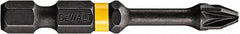 DeWALT - PZ.2 Posidriv Screwdriver Bit - 1/4" Hex Drive, 2" OAL - Strong Tooling