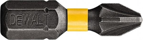 DeWALT - PZ.0 Posidriv Screwdriver Bit - 1/4" Hex Drive, 1" OAL - Strong Tooling