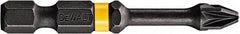 DeWALT - PZ.3 Posidriv Screwdriver Bit - 1/4" Hex Drive, 2" OAL - Strong Tooling