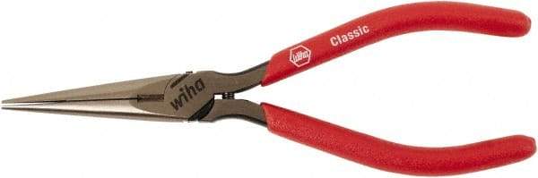 Wiha - 160mm OAL, 2" Jaw Length, Long Nose Side Cutting Pliers - Soft Cushion Handles - Strong Tooling