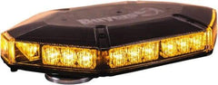 Buyers Products - Variable Flash Rate, Vacuum-Magnetic Mount Emergency LED Lightbar Assembly - Powered by DC, Amber - Strong Tooling