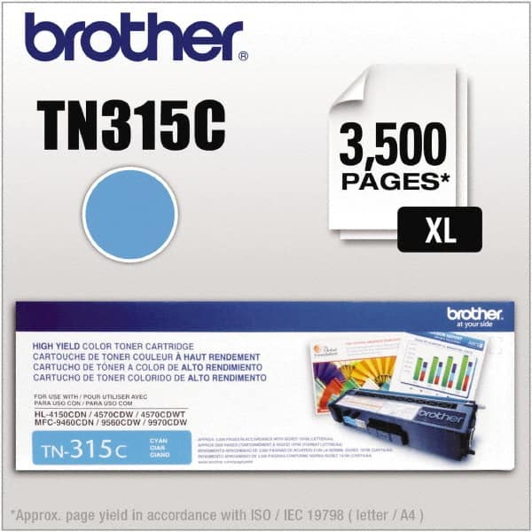 Brother - Cyan Toner Cartridge - Use with Brother HL-4150CDN, 4570CDW, 4570CDWT, MFC-9460CDN, 9560CDW, 9970CDW - Strong Tooling