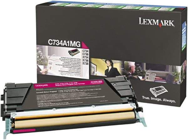 Lexmark - Magenta Toner Cartridge - Use with Lexmark C734, C736, X734, X738 - Strong Tooling