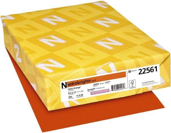 Neenah Paper - Orbit Orange Colored Copy Paper - Use with Laser Printers, Inkjet Printers, Copiers - Strong Tooling