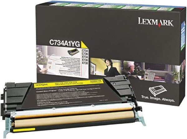 Lexmark - Yellow Toner Cartridge - Use with Lexmark C734, C736, X734, X738 - Strong Tooling