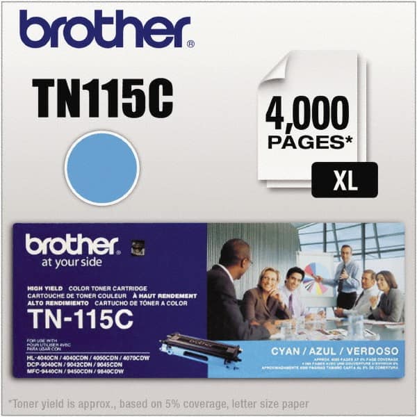 Brother - Cyan Toner Cartridge - Use with Brother DCP-9040CN, 9045CDN, HL-4040CDN, 4040CN, 4070CDW, MFC-9440CN, 9550CDN, 9840CDW - Strong Tooling