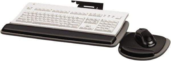 FELLOWES - Graphite & Black Underdesk Keyboard Tray - Use with Computer - Strong Tooling