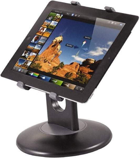 Kantek - Black Tablet Stand - Use with 7" to 10" Tablets & e-Readers - Strong Tooling