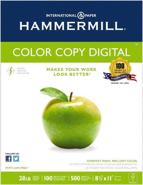 Hammermill - Photo White Colored Copy Paper - Use with Laser Printers, Offset Presses, Color Copiers - Strong Tooling