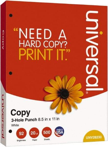 UNIVERSAL - White Copy Paper - Use with Laser Printers, Copiers, Plain Paper Fax Machines - Strong Tooling