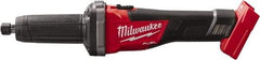 Milwaukee Tool - 1/4" Collet, 20,000 RPM, Inline Handle Electric Die Grinder - 18 Volts - Strong Tooling