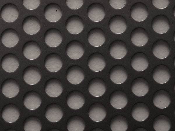 Value Collection - 36 x 40 x 0.06" Perforated Carbon Steel Sheet - 1/2" Staggered Round Holes, 11/16" Hole Spacing - Strong Tooling