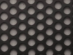 Value Collection - 36 x 40 x 0.075" Perforated Carbon Steel Sheet - 1/2" Staggered Round Holes, 11/16" Hole Spacing - Strong Tooling