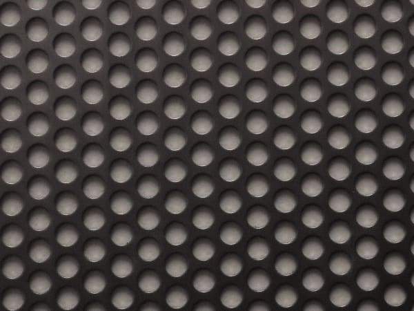 Value Collection - 36 x 40 x 0.06" Perforated Carbon Steel Sheet - 5/16" Staggered Round Holes, 7/16" Hole Spacing - Strong Tooling