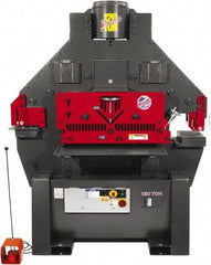 Edwards Manufacturing - 11" Throat Depth, 120 Ton Punch Pressure, 1-1/2" in 1" Punch Capacity Ironworker - 3 Phase, 230 Volts - Strong Tooling