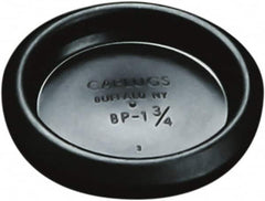 Caplugs - Button Finishing Plug for 0.02 to 0.1" Thick Panels, - 1.85" ID, 2.16 OD, 0.35" Deep, Low-Density Polyethylene, Black - Strong Tooling