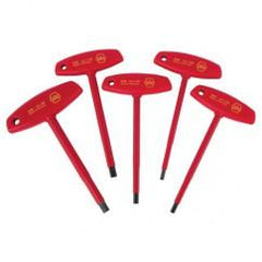 5PC INSULATED T-HANDLE HEX SET-MM - Strong Tooling