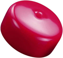 Caplugs - Round Head Cap - 4.03" OD, 1-1/8" Long, Vinyl, Orange - Strong Tooling