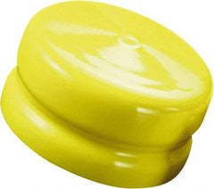 Caplugs - 9.9" ID, Push-On, Round Head Flange Cap - 10.05" OD, 19/32" Long, Vinyl, White - Strong Tooling