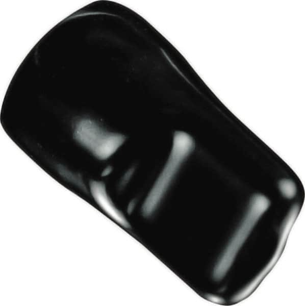 Caplugs - 3/16" ID, Pull-Tab, Round Head Masking Cap - 1-7/8" Long, Vinyl, Black - Strong Tooling