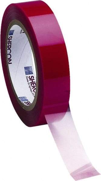 Caplugs - 100mm Wide x 66 m Long Red Polyester Film High Temperature Masking Tape - Series PC11-100MM, 3.5 mil Thick - Strong Tooling