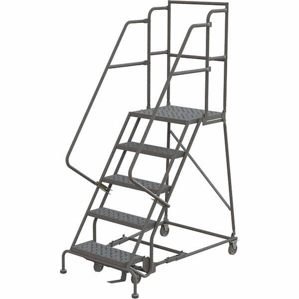 TRI-ARC - Rolling & Wall Mounted Ladders & Platforms Type: Rolling Warehouse Ladder Style: Rolling Platform Ladder - Strong Tooling