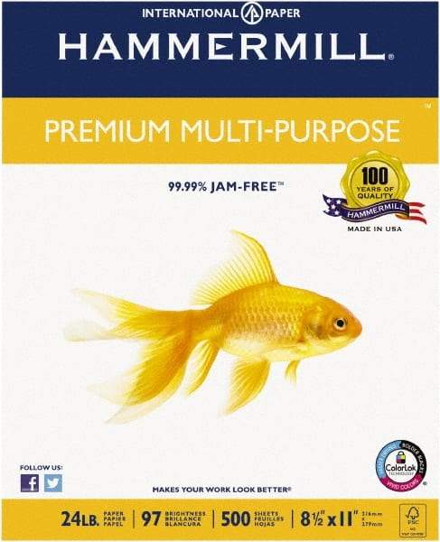 Hammermill - 8-1/2" x 11" White Copy Paper - Use with All Office Equipment - Strong Tooling