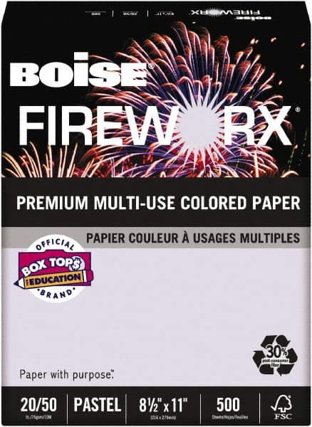 Boise - 8-1/2" x 11" Lavender Colored Copy Paper - Use with Laser Printers, Copiers, Plain Paper Fax Machines, Multifunction Machines - Strong Tooling