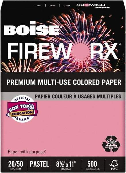 Boise - 8-1/2" x 11" Cherry Coiled Phone Cord - Use with Laser Printers, Copiers, Plain Paper Fax Machines, Multifunction Machines - Strong Tooling