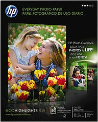 Hewlett-Packard - 8-1/2" x 11" Photo Paper - Use with Inkjet Printers - Strong Tooling