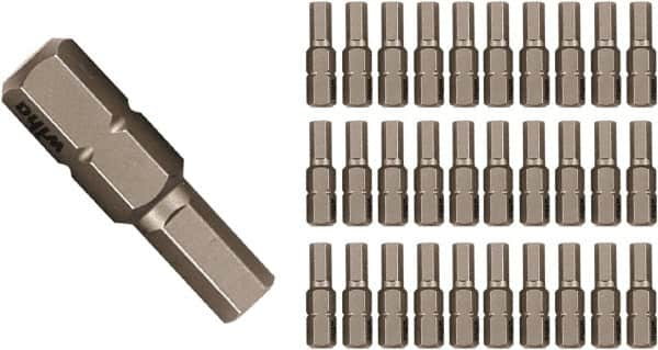 Wiha - 1/16" Hex Screwdriver Bit - 1/4" Drive, 25mm OAL - Strong Tooling