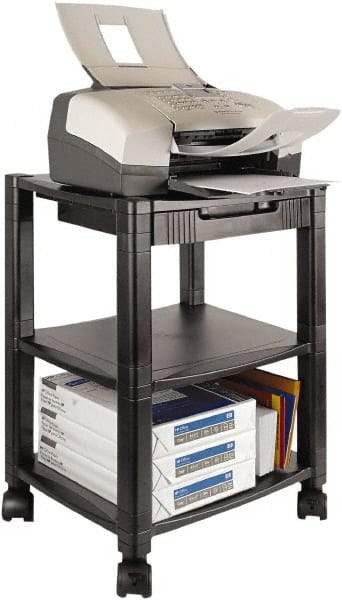 Kantek - Black Printer/Copier Stand - Use with Computer, Fax Machines, Printer - Strong Tooling