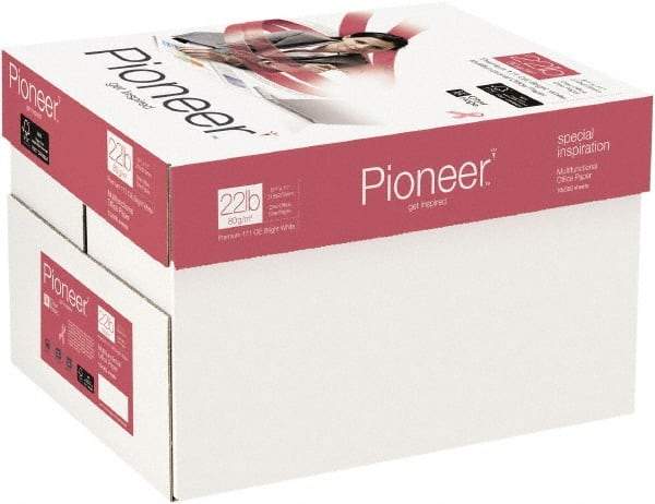 Pioneer - 8-1/2" x 11" Bright White Copy Paper - Use with Copiers, Inkjet Printers, Laser Printers - Strong Tooling