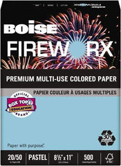 Boise - 8-1/2" x 11" Turbulent Turquoise Colored Copy Paper - Use with Laser Printers, Copiers, Plain Paper Fax Machines, Multifunction Machines - Strong Tooling