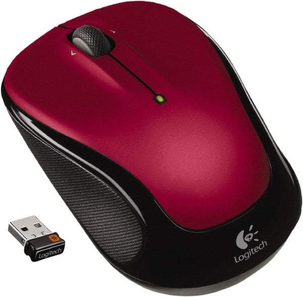 Logitech - Red Wireless Mouse - Use with Chrome OS, Linux 2.6 & Later, Mac OS X 10.5 & Later, Windows Vista, 7, 8 - Strong Tooling