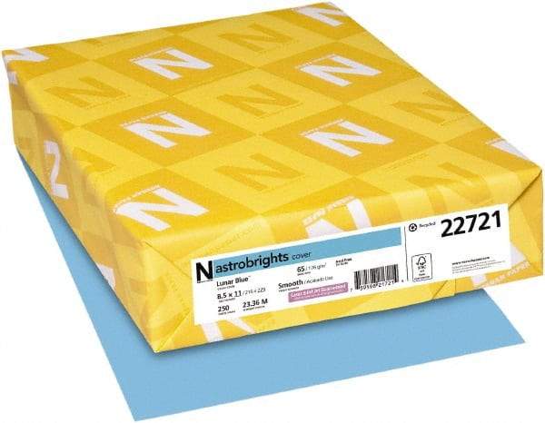 Neenah Paper - 8-1/2" x 11" Lunar Blue Colored Copy Paper - Use with Inkjet Printers, Laser Printers, Copiers - Strong Tooling