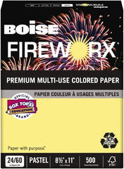 Boise - 8-1/2" x 11" Crackling Canary Colored Copy Paper - Use with Laser Printers, Copiers, Plain Paper Fax Machines, Multifunction Machines - Strong Tooling