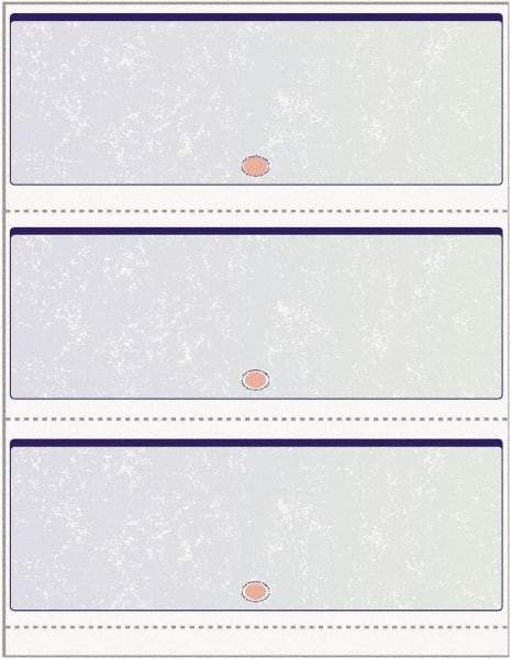 DocuGard - 8-1/2" x 11" Blue & Green Standard Security Check - Use with Inkjet Printers, Laser Printers - Strong Tooling