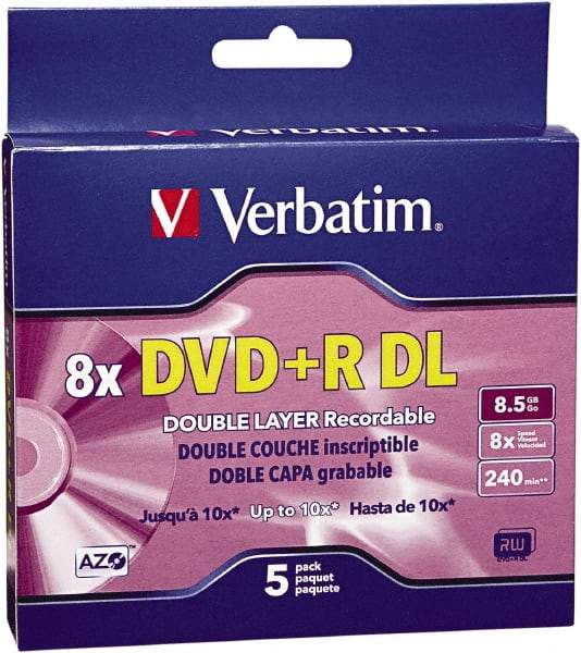 Verbatim - Silver DVD+R Disc - Use with CD, DVD Drives - Strong Tooling