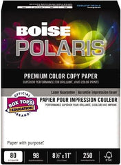 Boise - 8-1/2" x 11" White Copy Paper - Use with Copiers, Laser Printers - Strong Tooling