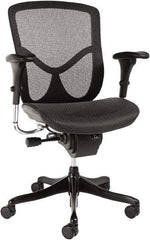 ALERA - 42-3/8" High Ergonomic Multifunction Chair - 28" Wide x 29-1/8" Deep, Breathable-A-Grade Black Mesh Seat, Black - Strong Tooling