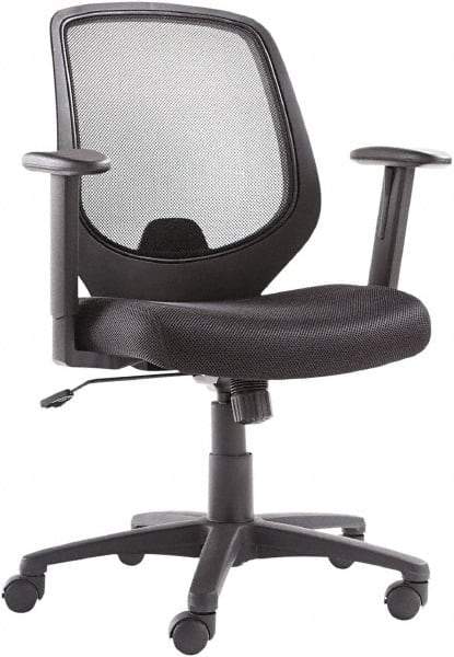 OIF - 40-3/8" High Mid Back Chair - 24" Wide x 22-7/8" Deep, Mesh Seat, Black - Strong Tooling