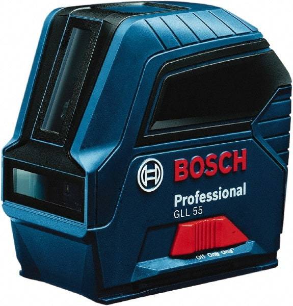 Bosch - 2 Beam 50' Max Range Self Leveling Cross Line Laser - ±5/16\x94 at 30' Accuracy, Battery Included - Strong Tooling